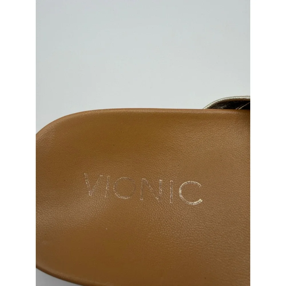 Vionic Palm Catalina Thong Sandals Womens 9M Metallic Gold Rose‎ Gold Flip Flop